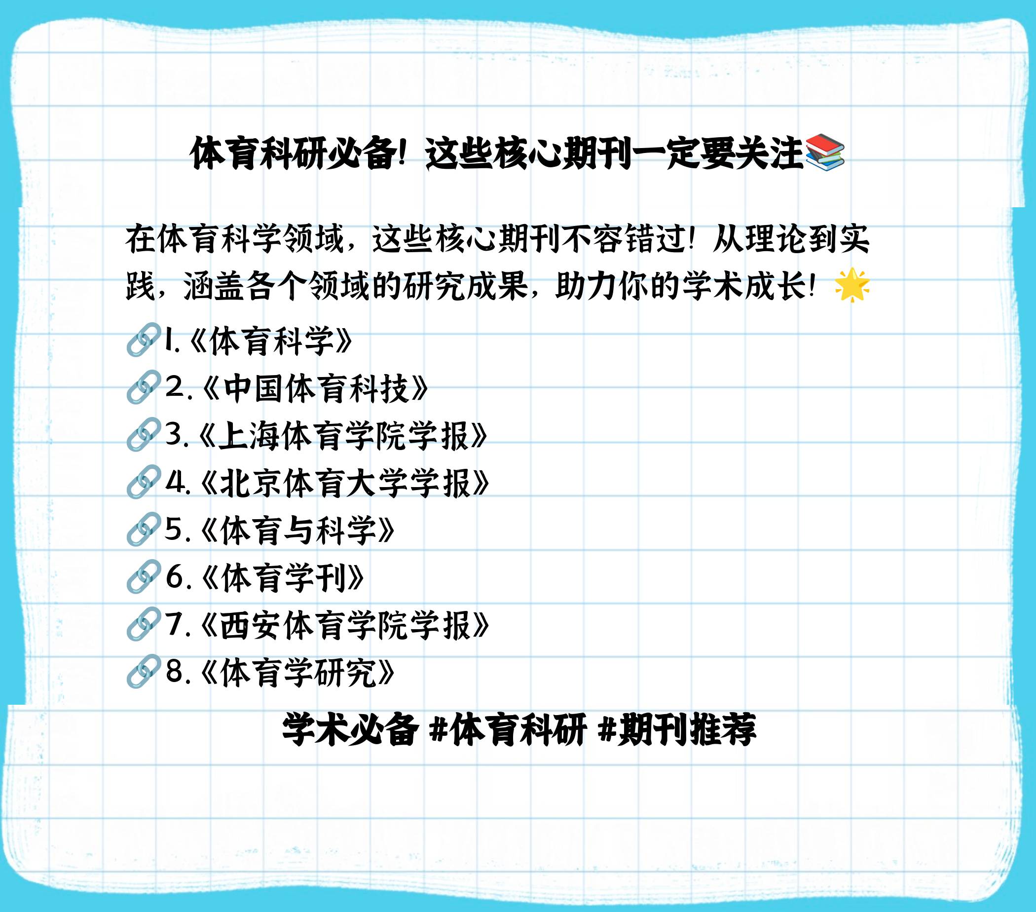 省级期刊体育类